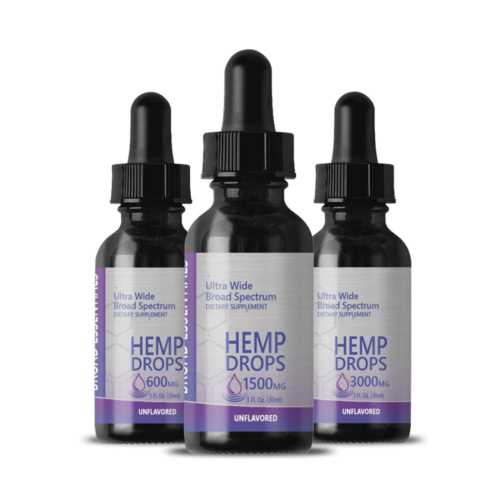 Broad Spectrum Hemp Tinctures | 600mg, 1500mg & 3000mg | Flavored and Unflavored